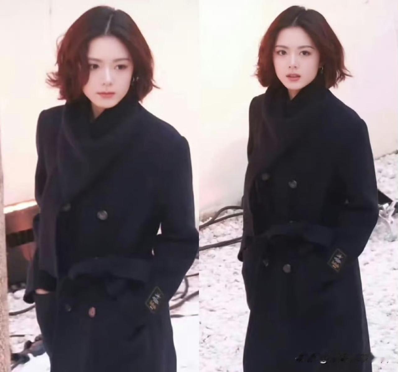 赵今麦，冲上热搜！1月18日《骄阳似我》庆功宴上，赵今麦以利落短发搭配黑色大