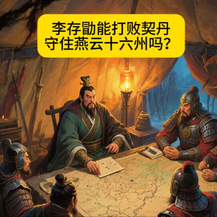 守住燕云十六州吗？我觉得是远远不够，因为他连统一中原的能力都没有。单论打仗，