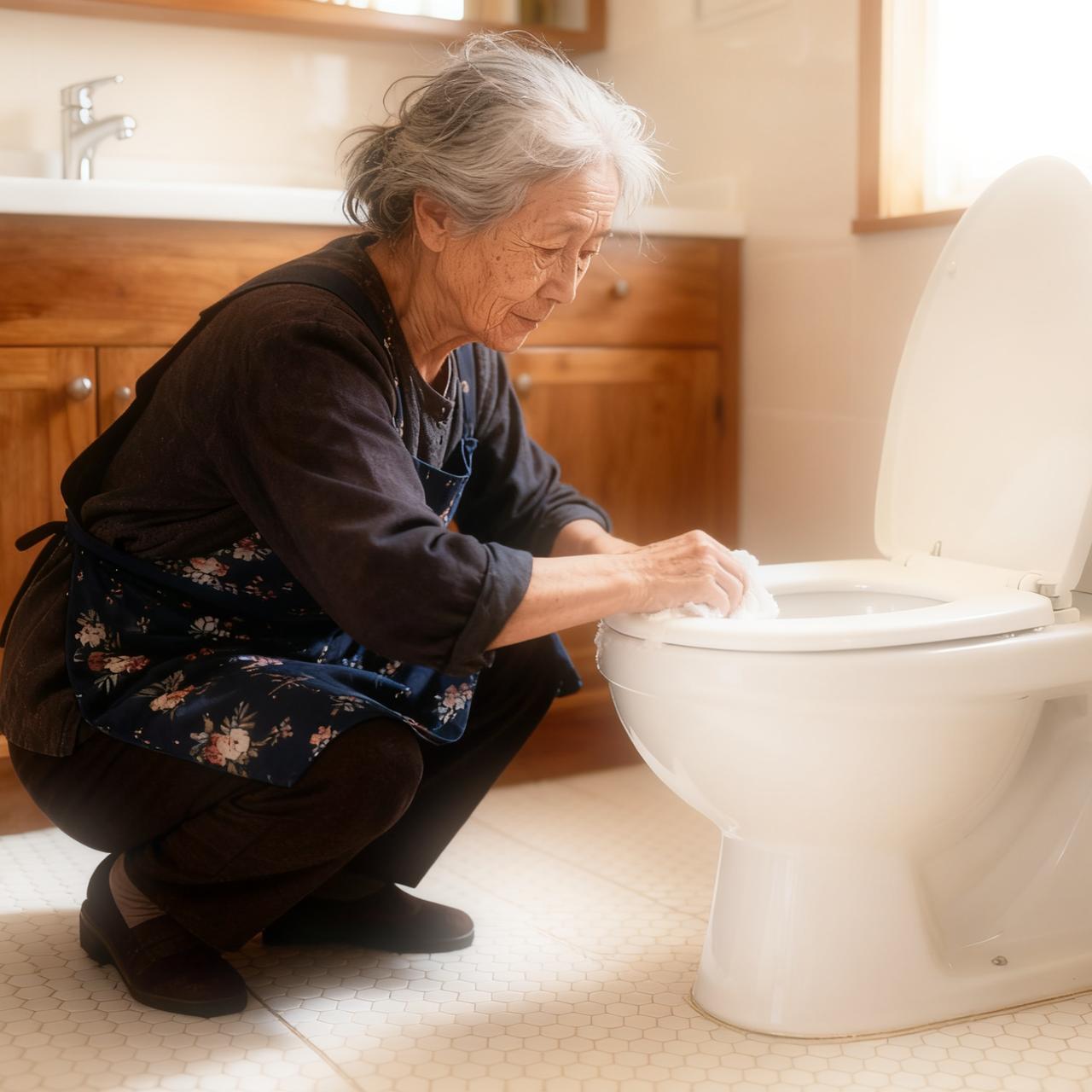 婆婆把屎弄到马桶上,总好过弄到裤子上……我想上厕所,婆婆在厕所里半天都没出来