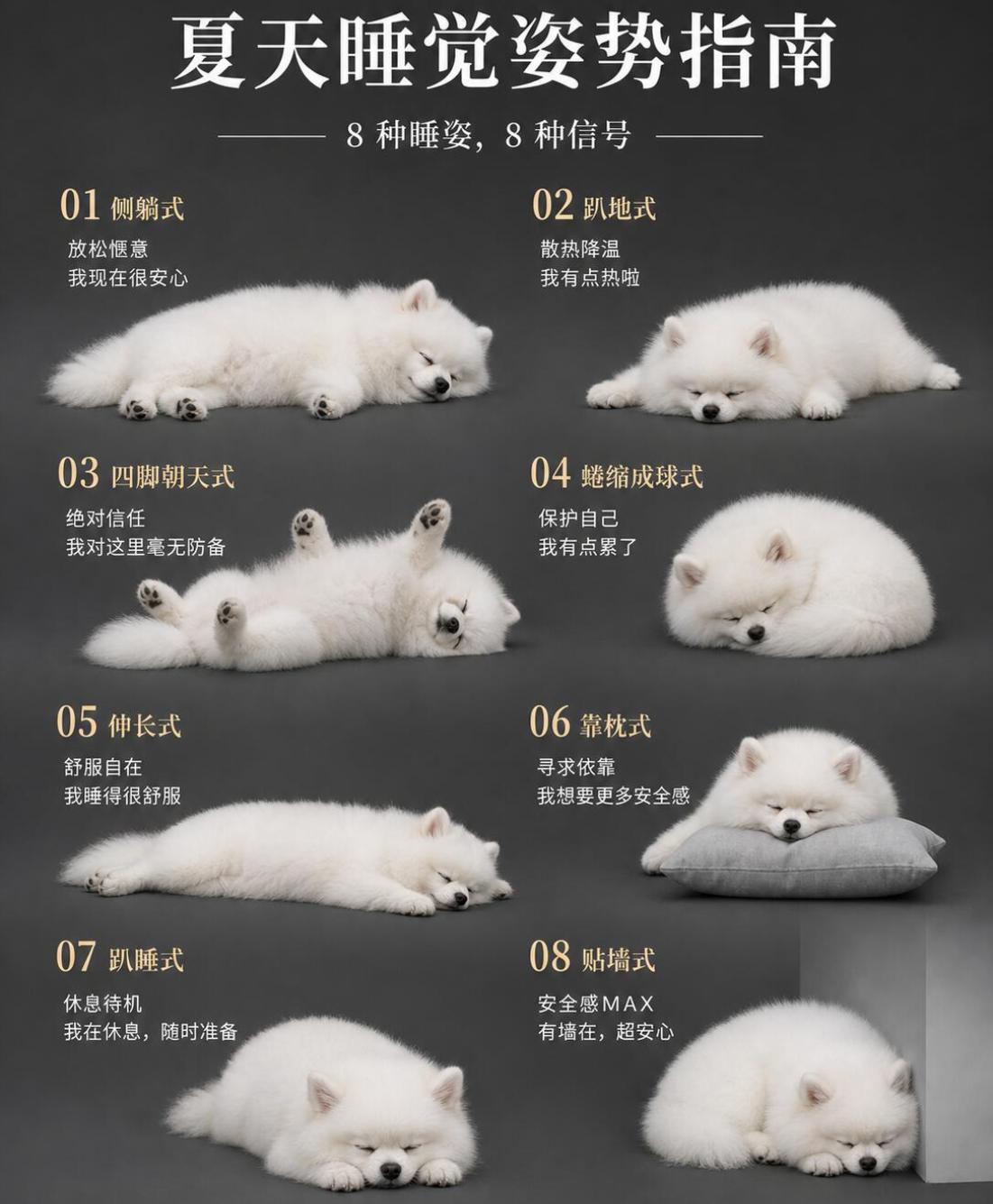盘点狗狗的八种睡觉方式，你们家的狗是怎么睡的？