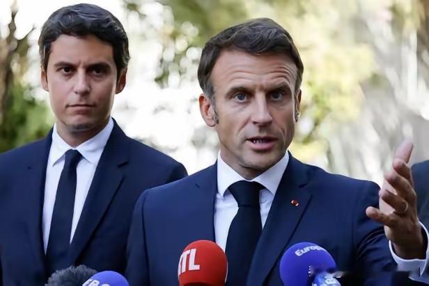 马克龙是不是倾诉了自己的心声？据报道，法国总统马克龙在参加塞浦路斯的一处学校