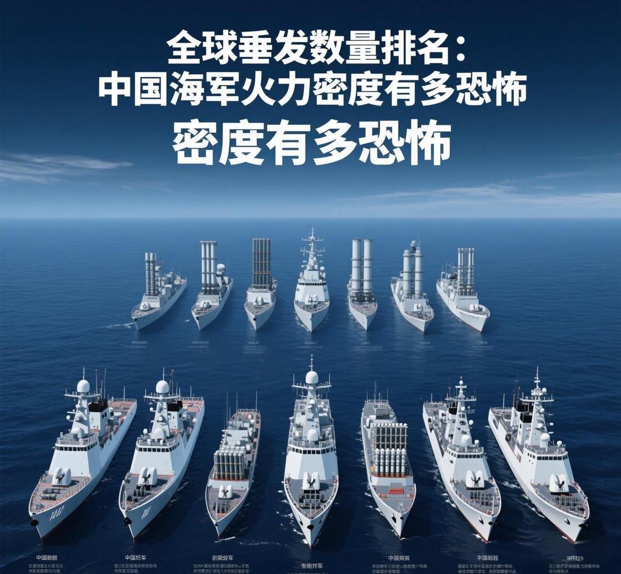 全球垂发数量排名：中国海军火力密度有多恐怖？最近有网友问：“中国海军垂发数量真