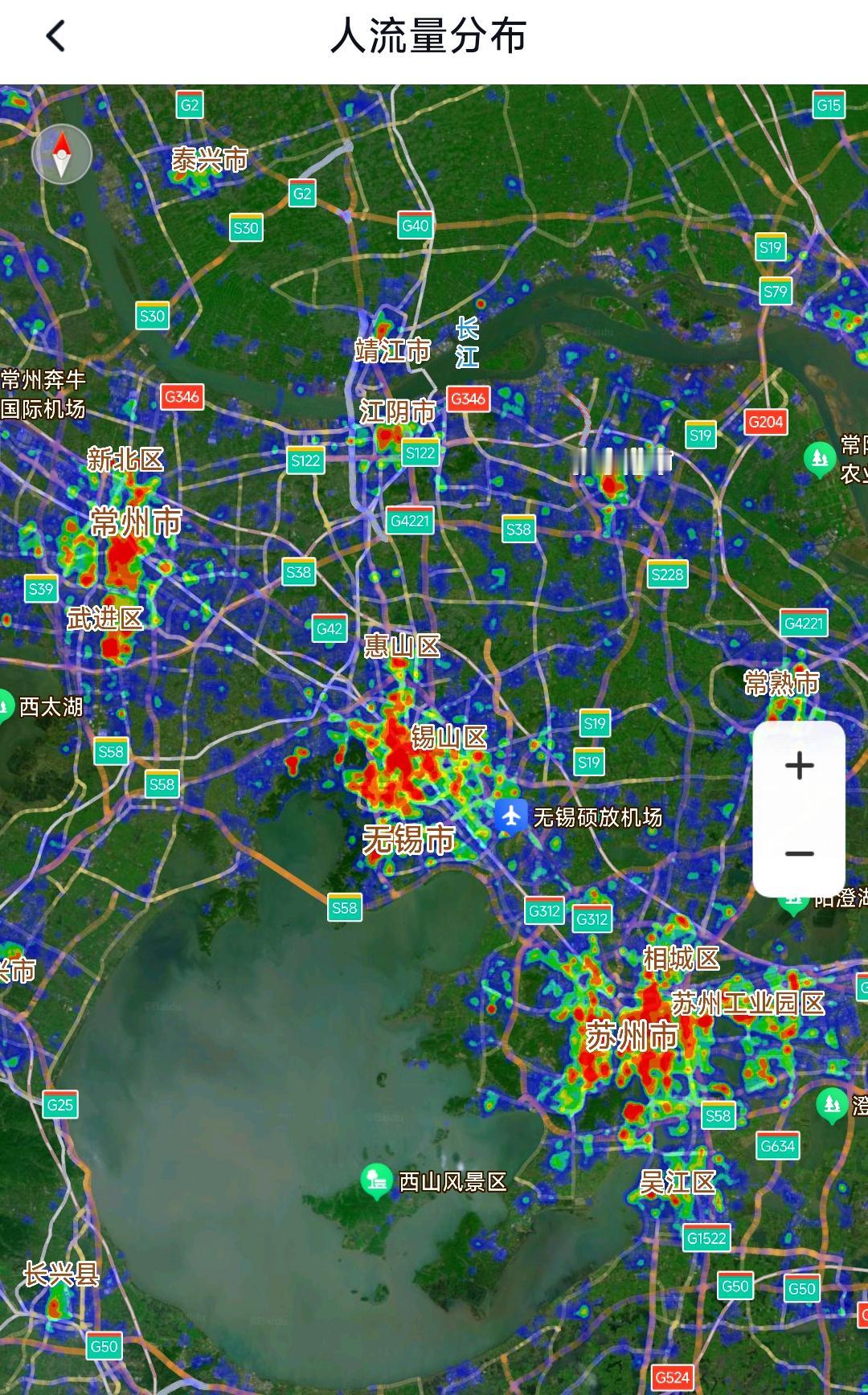 这样看来常州与无锡最近几年进步确实很大，我真没想到常州市区、无锡市区的繁华程度竟