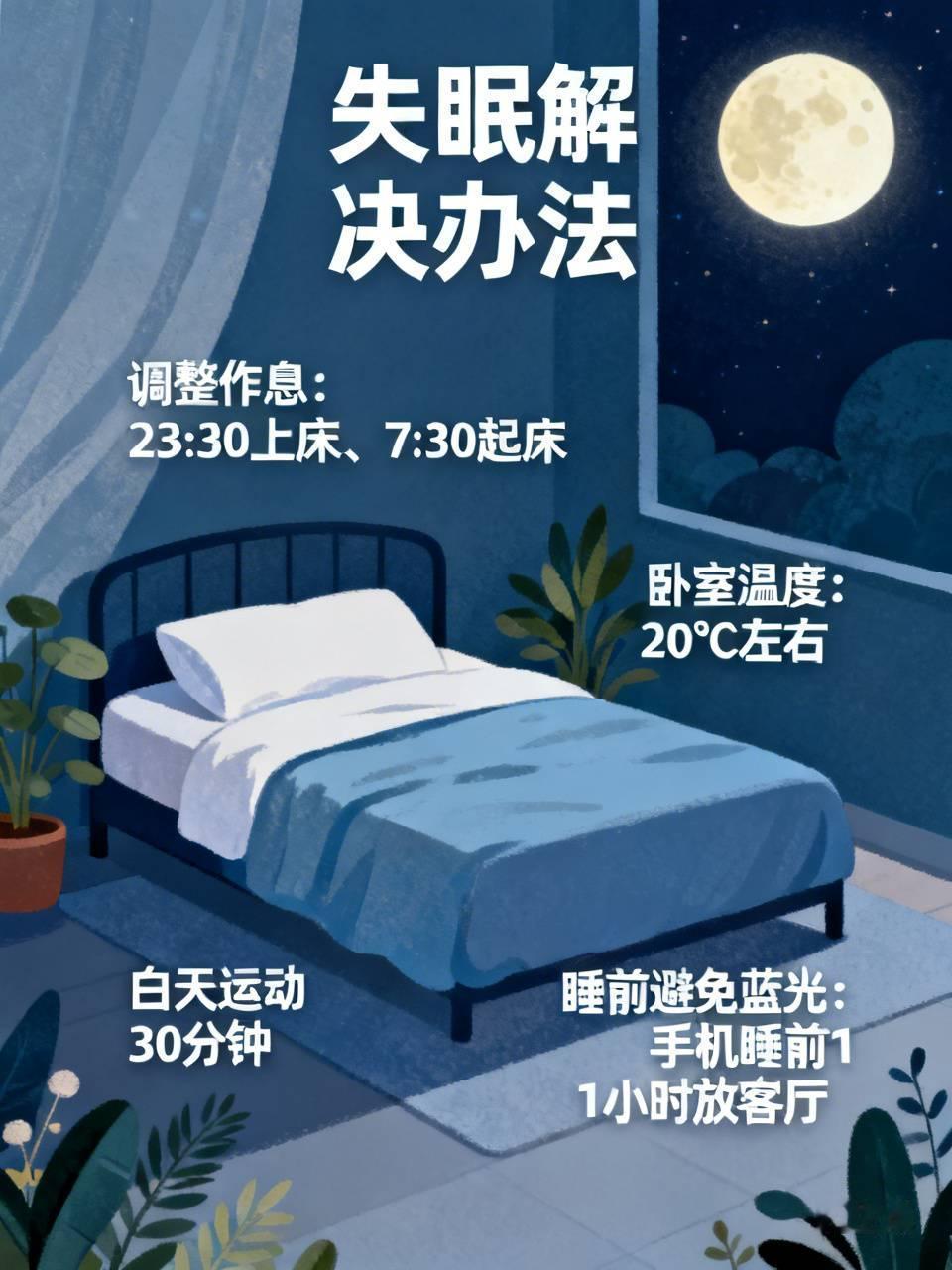 失眠有哪些可行的解决办法？此前我连续一周卧床两三小时仍清醒至天亮