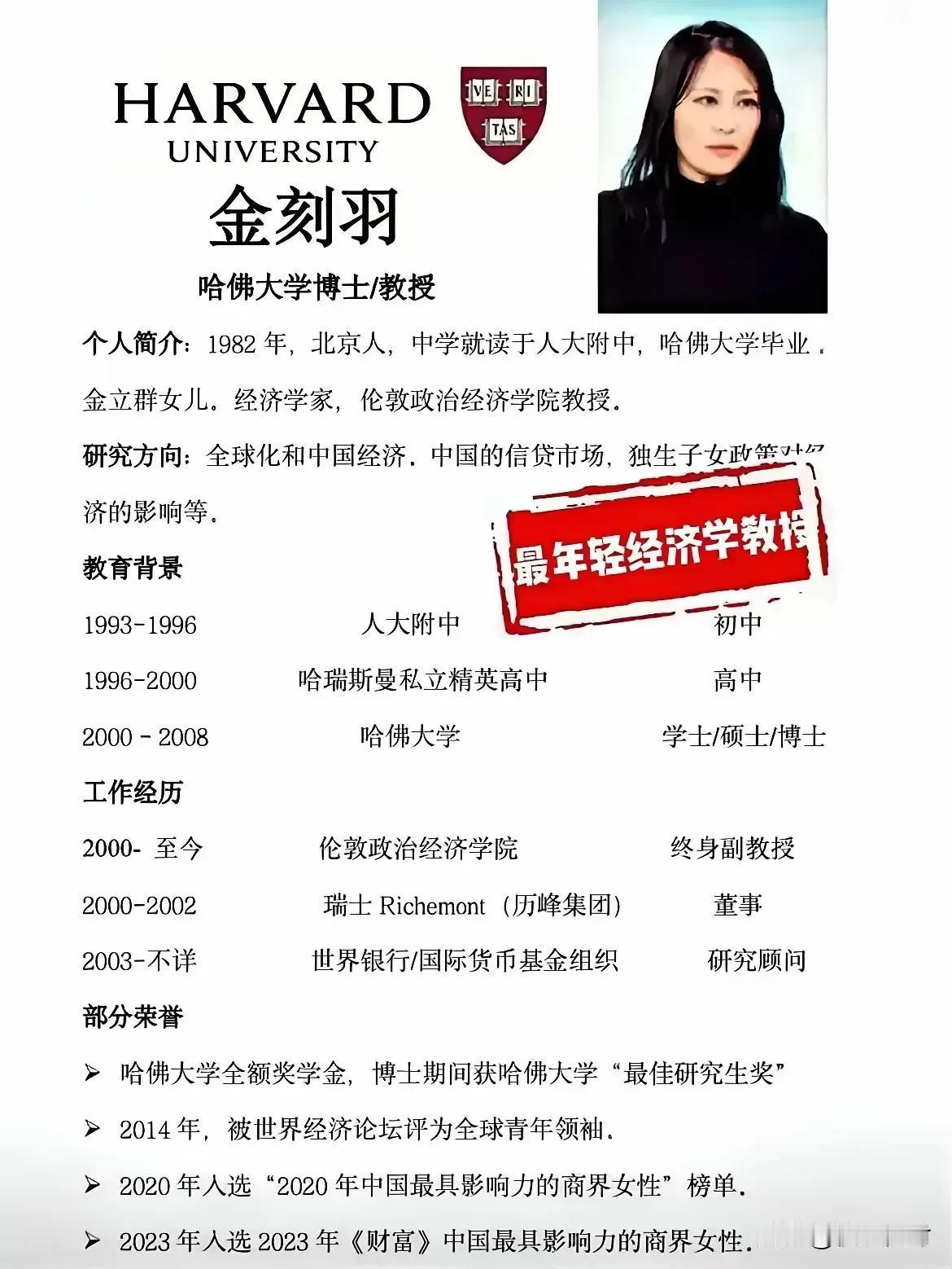 金立群+萨默斯加持，金刻羽获评“全球青年领袖”！