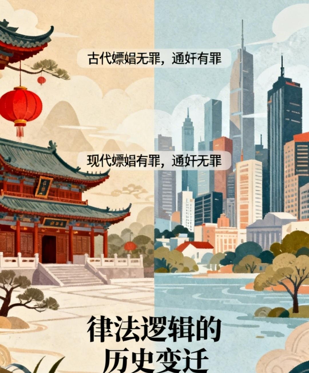 古代嫖娼无罪，通奸有罪。现代嫖娼有罪，通奸无罪，为什么会这样呢？有网友犀利评论：