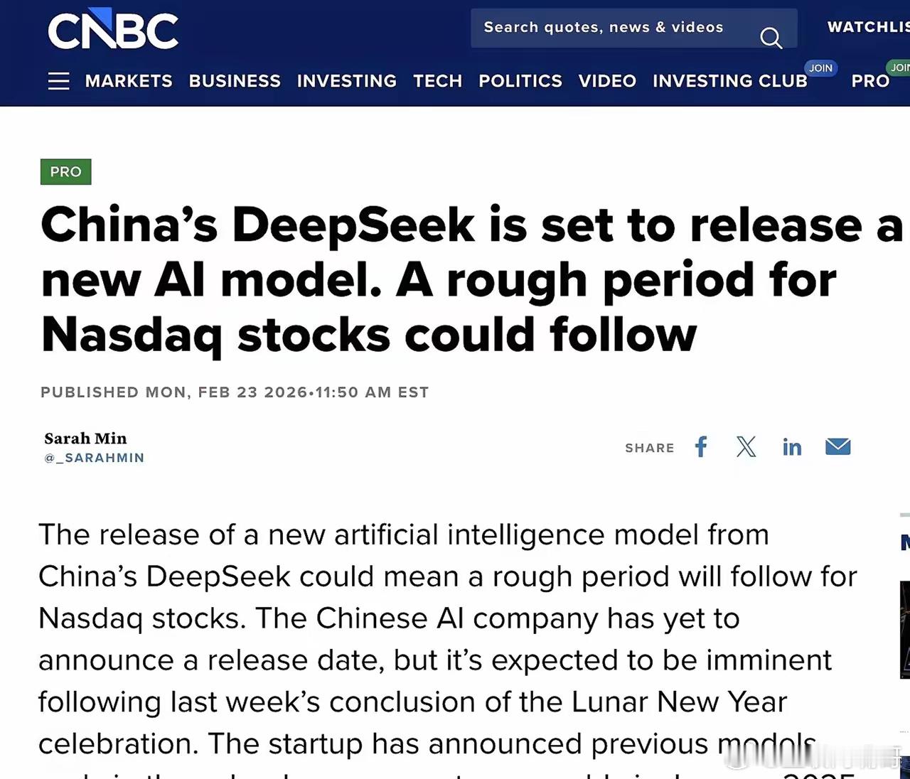 DeepSeekV4要炸场了？Anthropic急了根据CNBC报道，中国的D