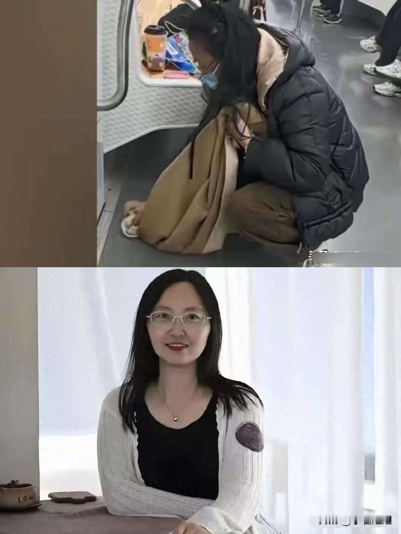 特意去翻了顾女士的采访视频，终于明白她为啥能毫不犹豫用围巾擦奶茶了。因