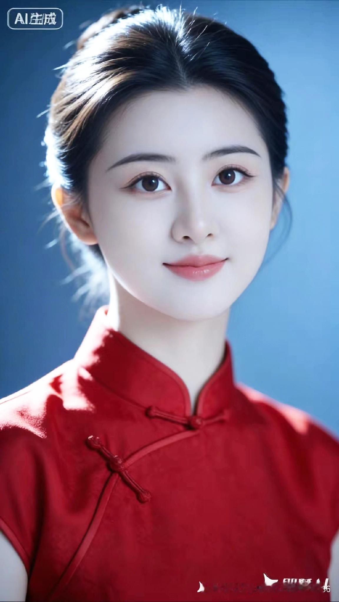 红衣少女，古典韵味，尽显东方之美！