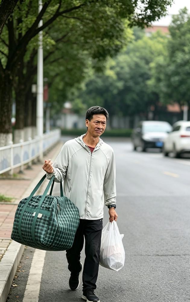 浙大开学现场，本该是全家扬眉吐气的大喜日子，可这位送孩子报到的父亲，却让人看着心