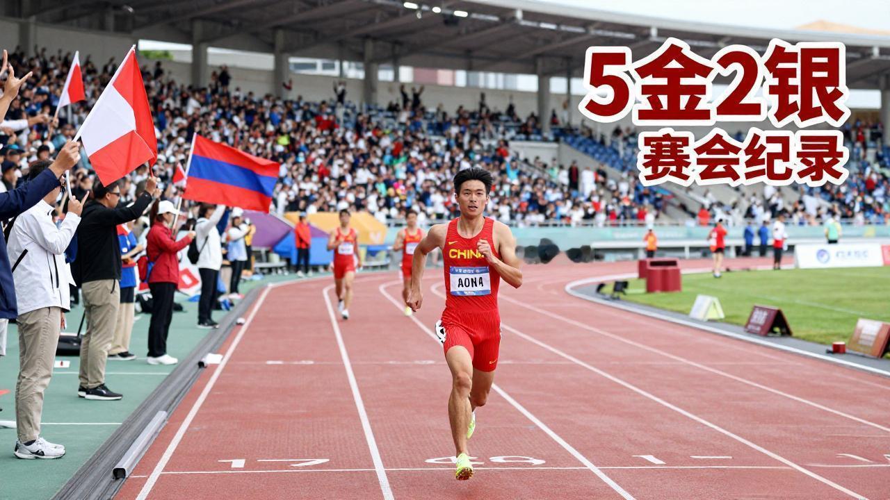 开门红！田径亚锦赛首日狂揽5金2银，中国队两场竞走双双刷新赛会纪录谁懂啊！刚