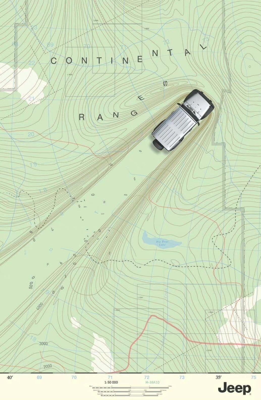 这组Jeep海报视觉效果太好了没有一句废话，全靠画面讲故事，把Jeep横扫所有路