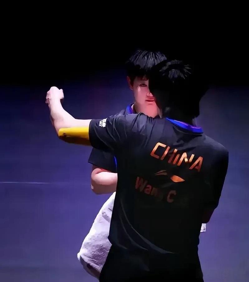 这一刻莎莎的眼里仿佛闪烁着光，似乎下一秒眼泪就要夺眶而出，莎莎低着头，像个