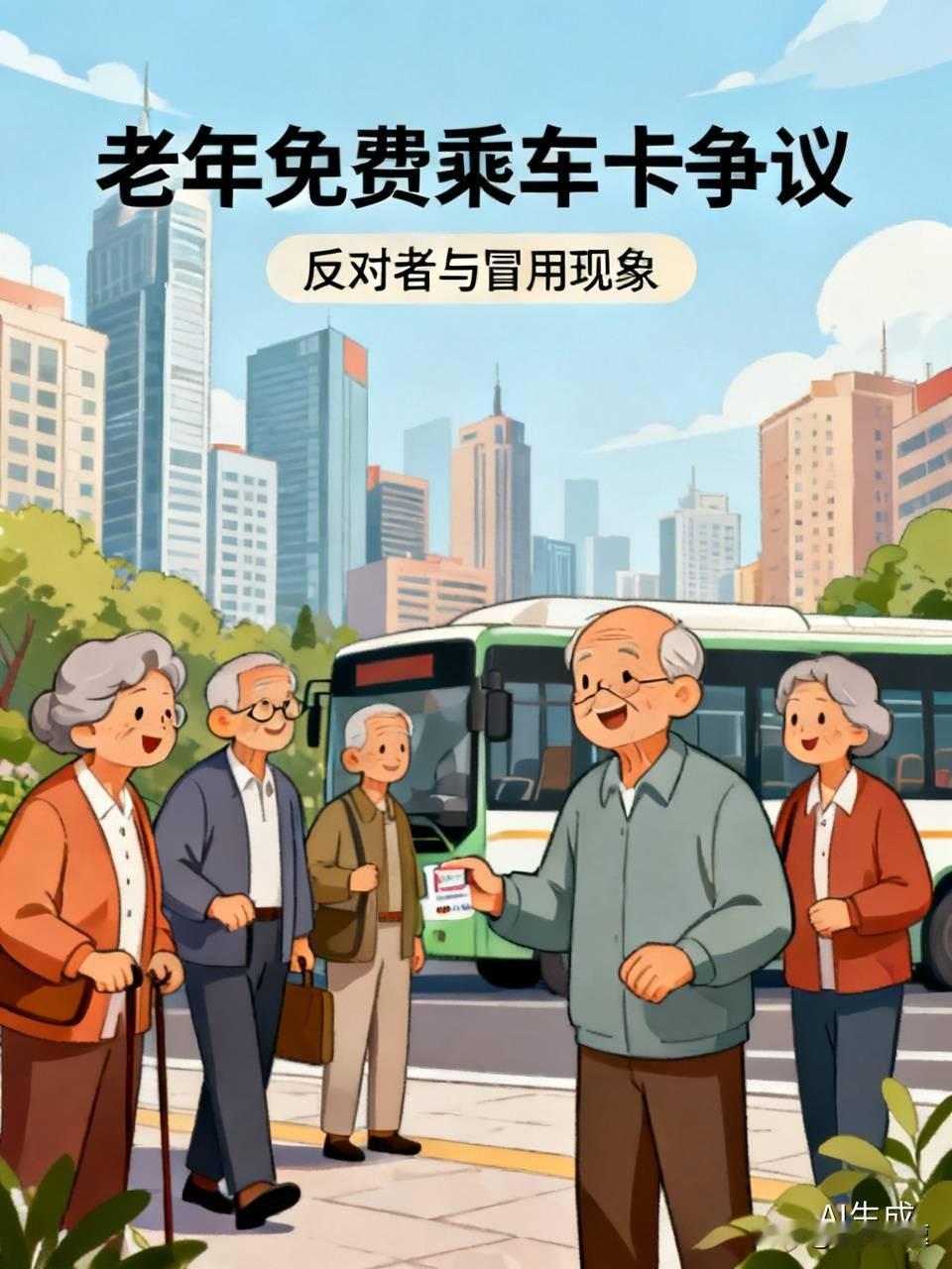 之前刷到好多人在吵老年免费乘车卡的事，挺有意思的。反对的人里不光有早晚高峰挤车