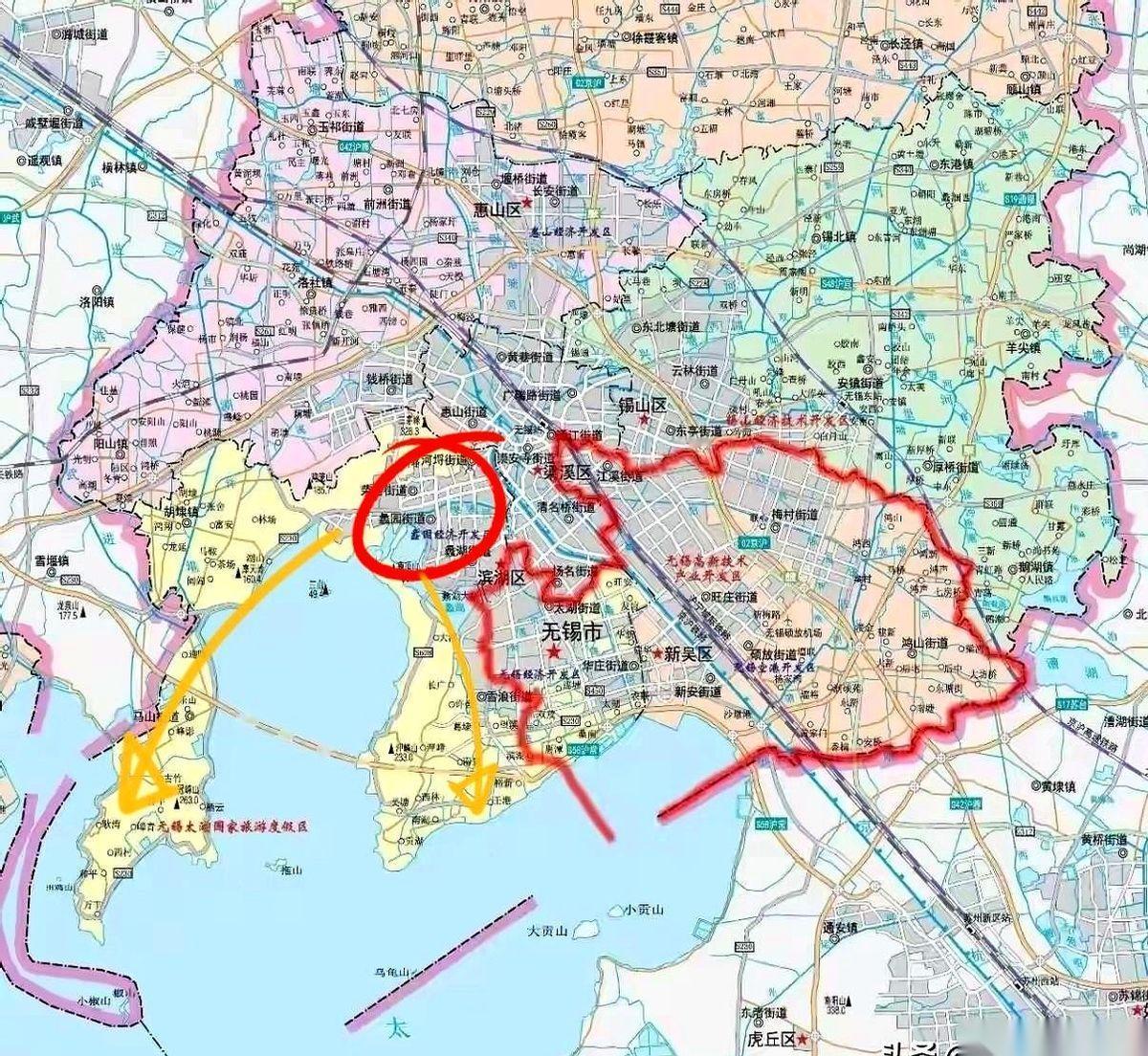 很多人都不知道，在无锡，一个区的崛起史，几乎就是另一个区的“被拆分史”。这个区
