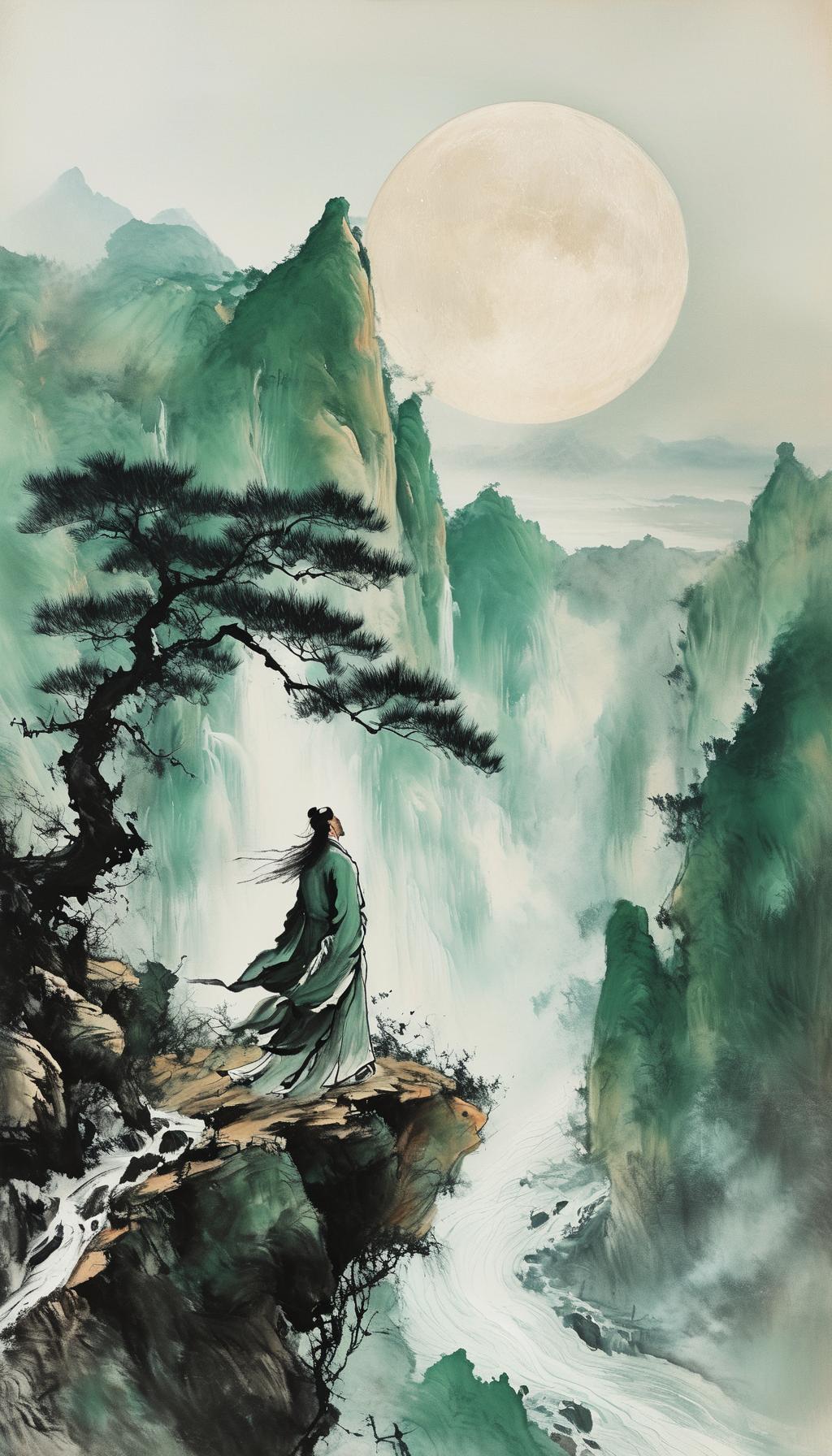 清风问我何时老，明月知我几时愁。山高水长心自宽，岁月悠悠任逍遥。