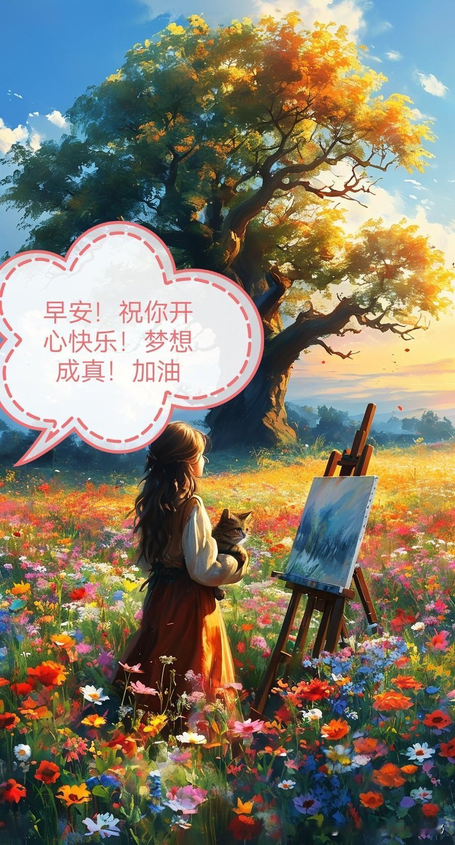 早安，亲爱的朋友！早安，新的一天你微笑了吗新的一天又开始了，阳光透过窗户洒在