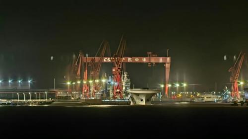 电磁弹射又来了，这次是076首舰“四川”舰电磁弹射器弹射小车，属于试验性质。