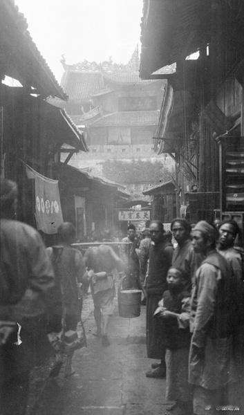 街景，重庆，1920年左右​​​