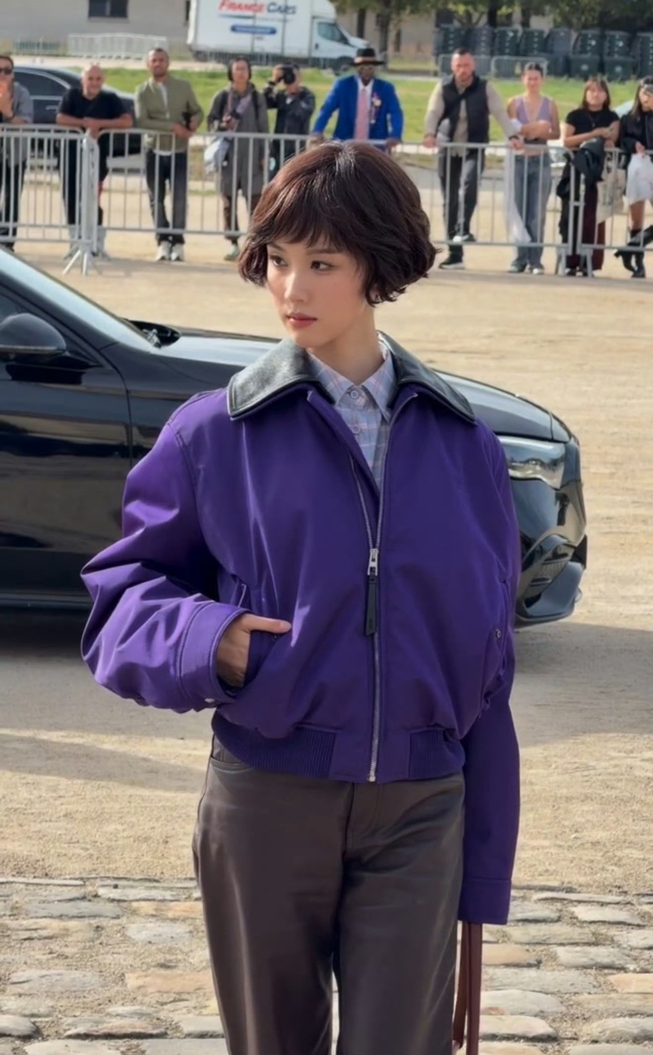 紫色摩登女郎嘟儿💜陈都灵紫色摩登女郎罗意威大秀​​​