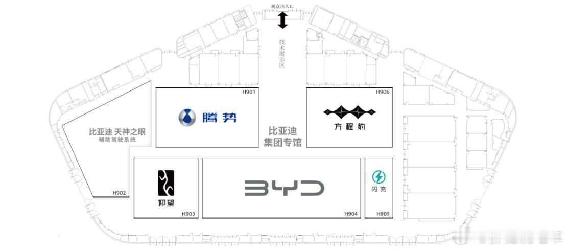比亚迪这次成都车展又是包了内外全场，大手笔，国内新能源一哥位置坐的实实的。这次车展亮点大汉三代唐钛9