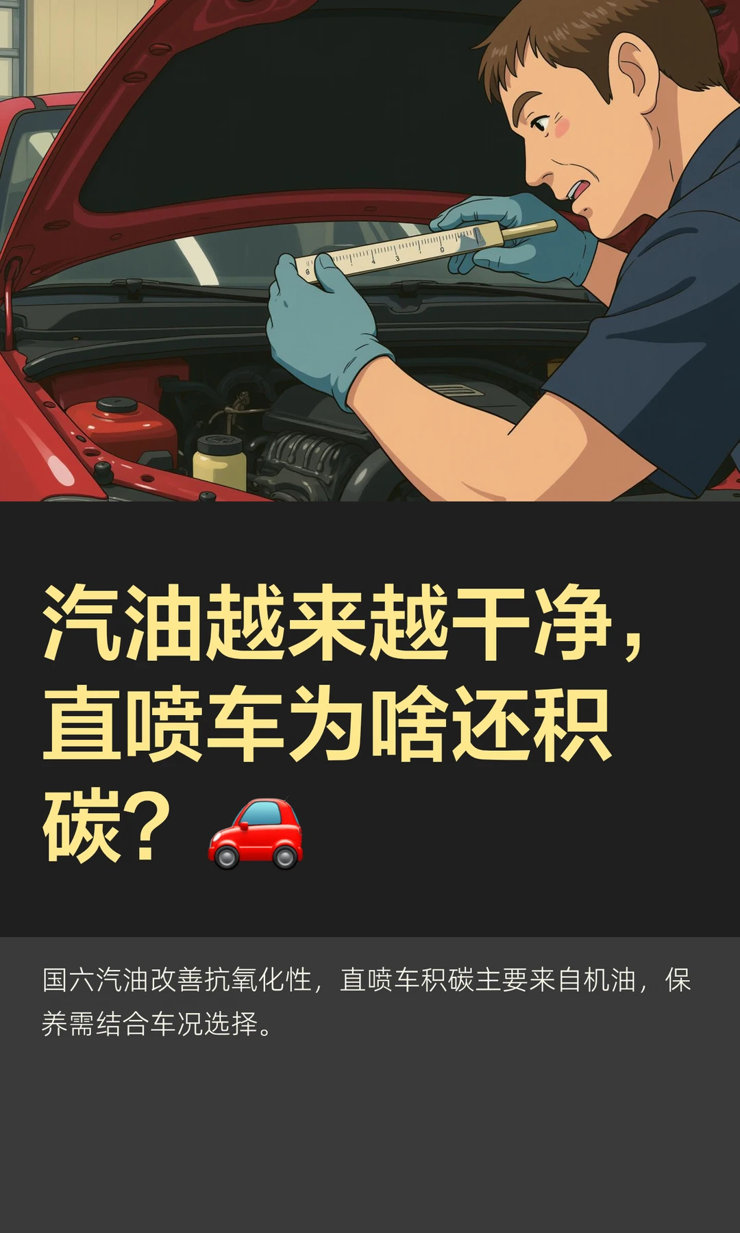 汽油越来越干净，直喷车为啥还积碳？🚗
