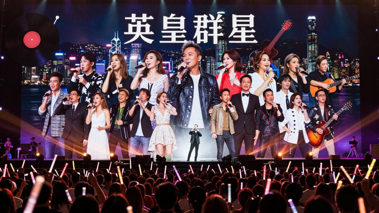 港乐DNA动了！英皇25+群星演唱会燃炸启德当维多利亚港的晚风拂过启德体育园