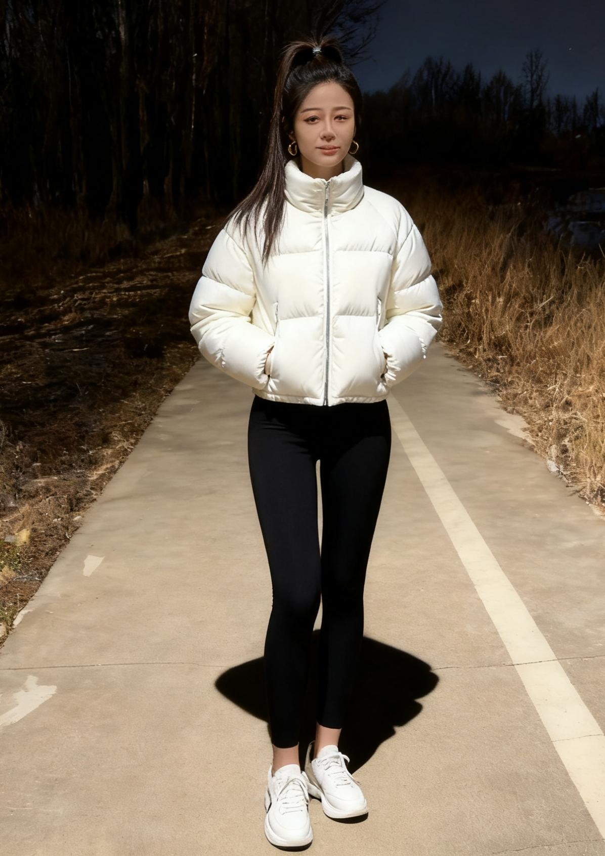 月光像一件洗旧的绒衫被风抖开在这条被季节掏空的小径上它和我的影子叠在一起