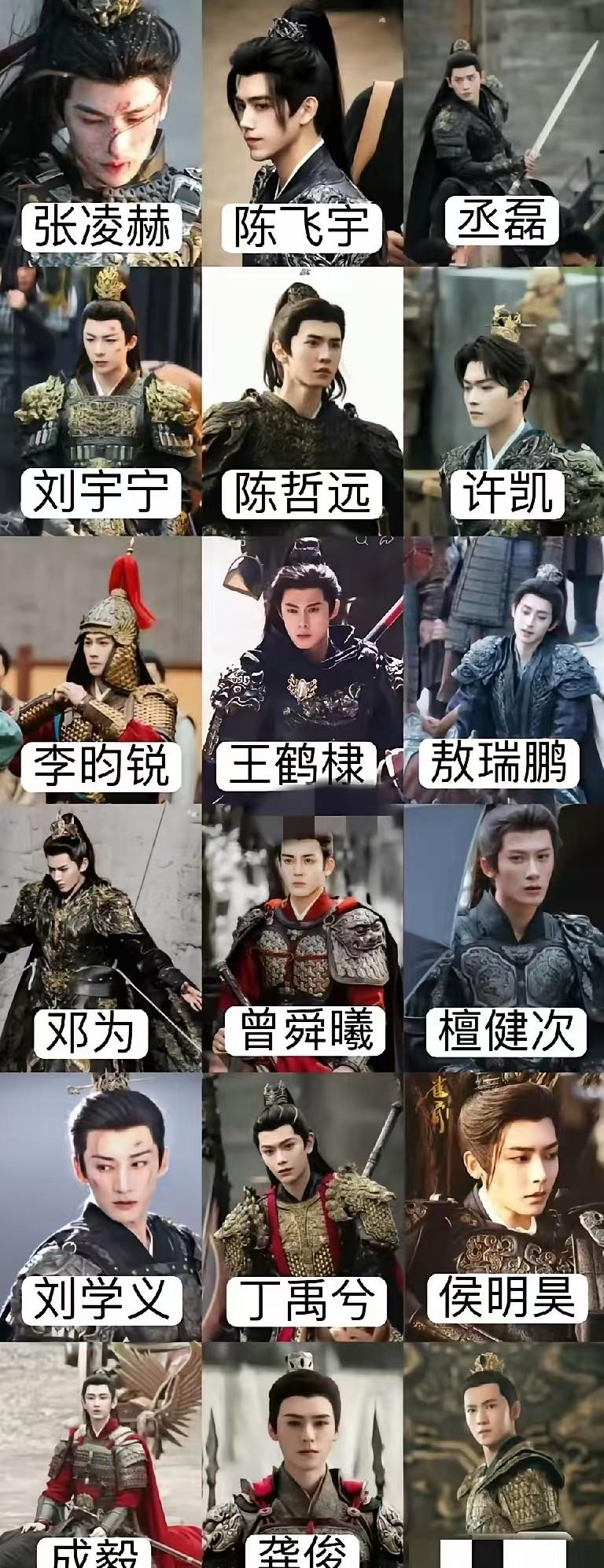 看了那么多将军，就张凌赫大家忍了很久了，终于看不下去了。其余的都老实的呆在古偶圈