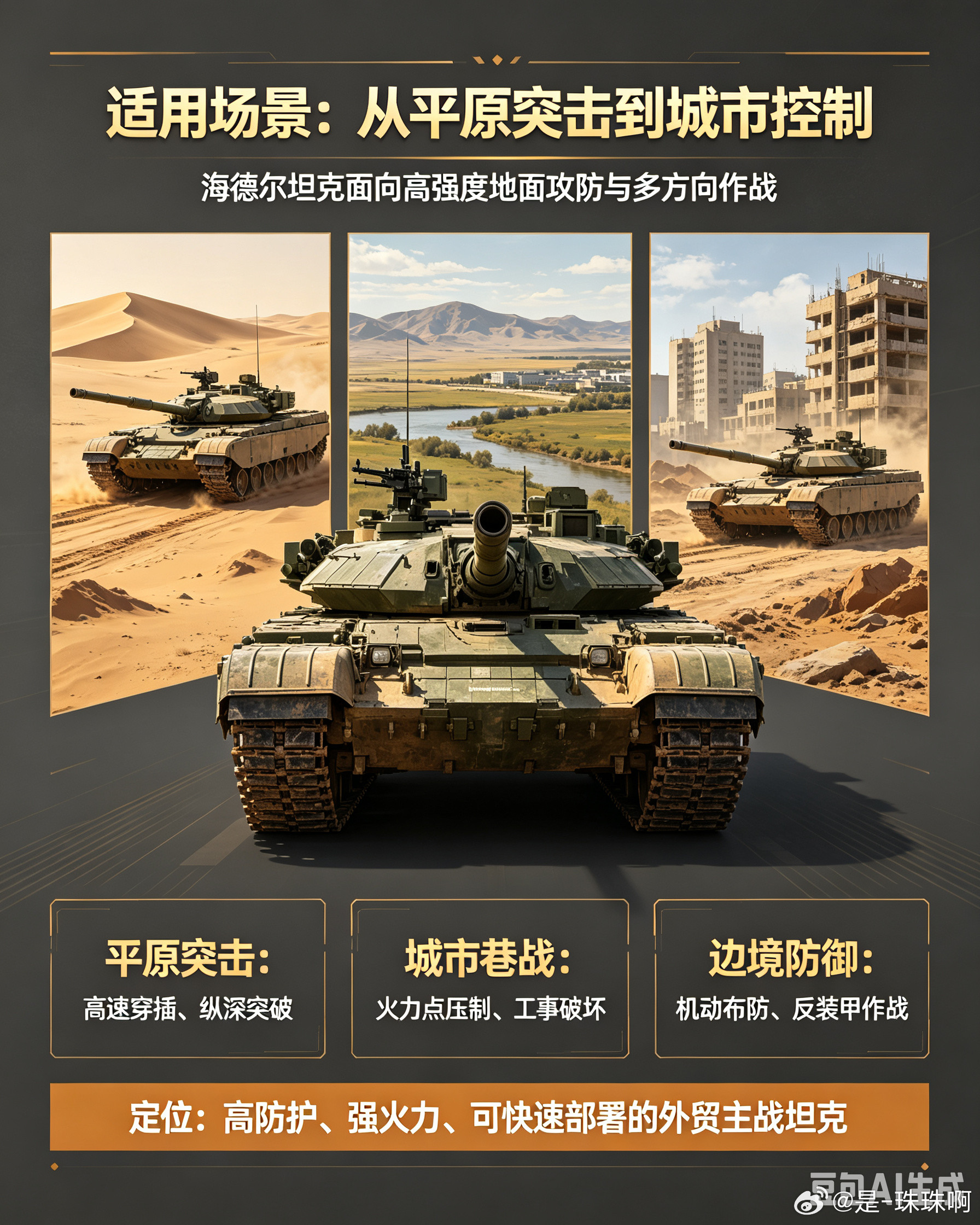 VT-4在巴基斯坦定名“海德尔”，是巴陆军现役最先进主战装备，2020年起陆续交付，后续实现本土组装