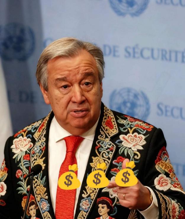 联合国又来要钱了，这次要钱要的很绝，很干脆，秘书长古特雷斯直接放狠话：不交钱就裁