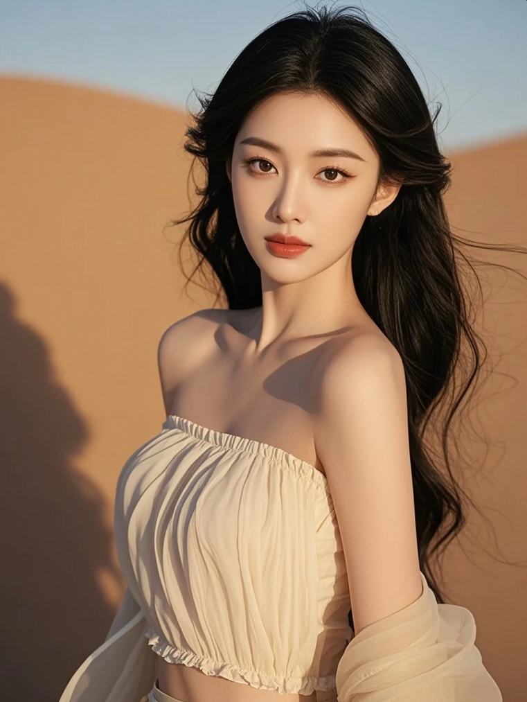 大漠谣·月牙泉边回眸的西域姑娘