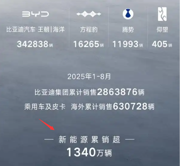 数据才有发言权，当比亚迪8月销量公布后，整个市场炸锅了，友商直接傻眼，本来香槟都
