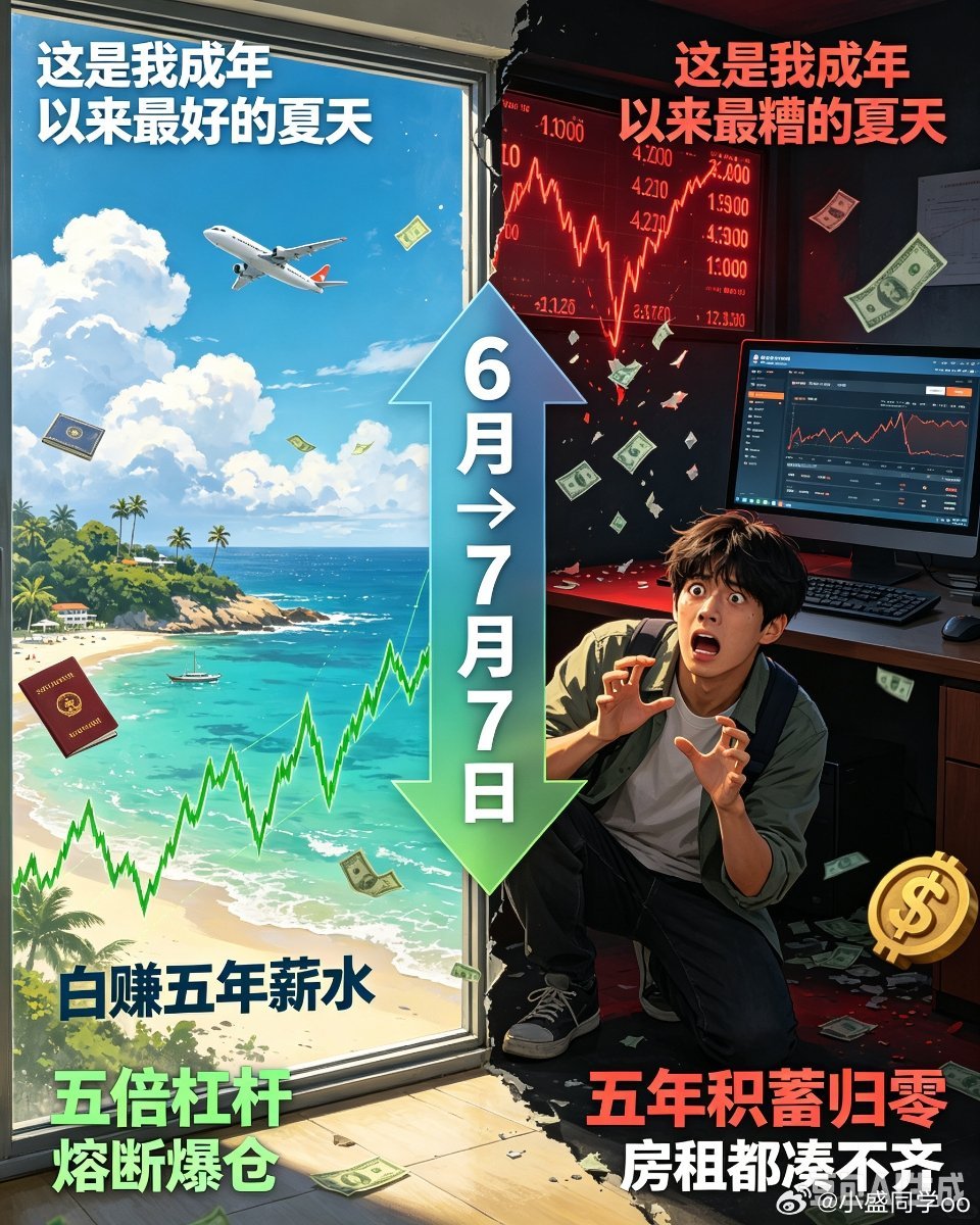2026年6月份，一个韩国女孩说：“这是我成年以来最好的夏天，找到了工作，股市里