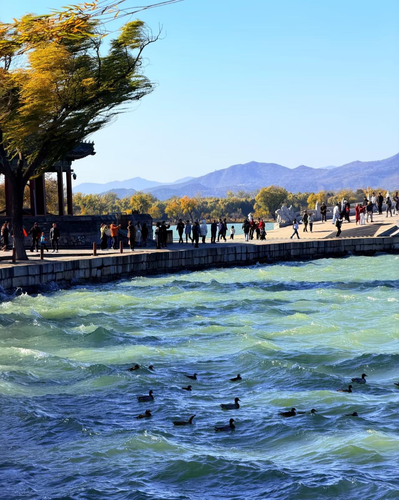颐和园，曾经操练北洋水师地方[赞][赞]