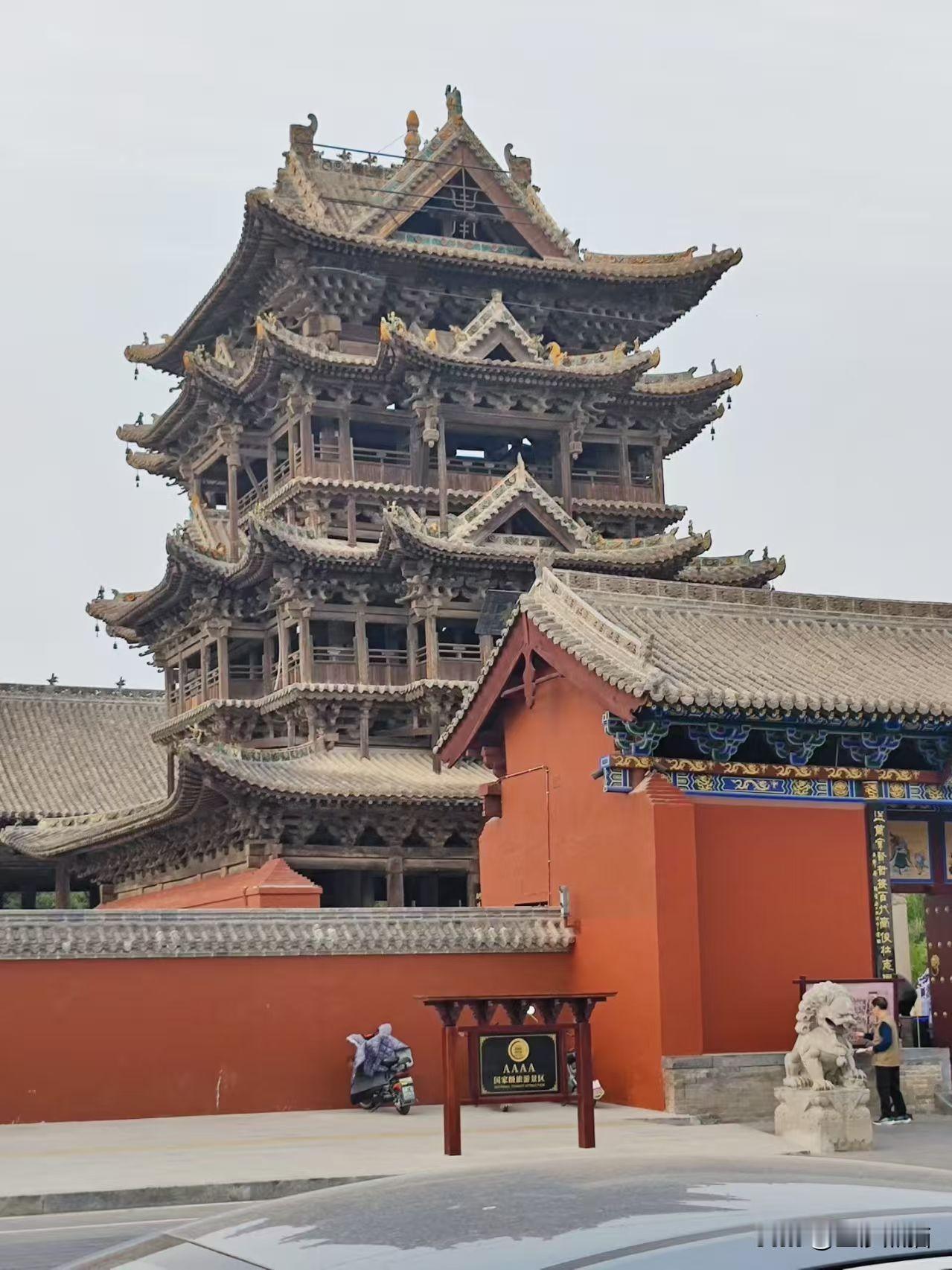 山西游（三）人说山西好风光之~运城印象。第2、3张，鹳雀楼景；第4一6张关帝