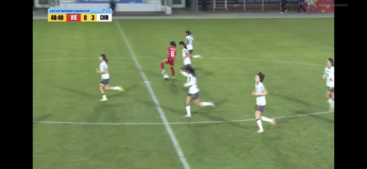 中国U17女足难破越南U17女足的防守最终以3:0结束2026年亚足联U17女