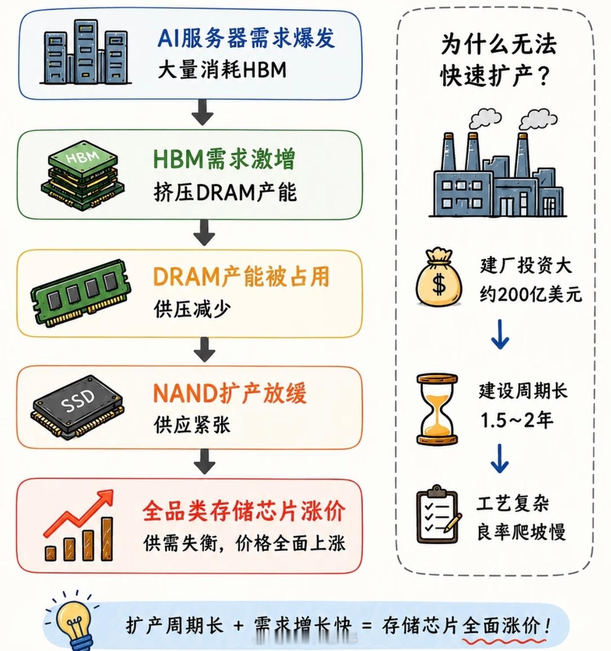存储芯片涨价从最近发布的新机就能看出来，普遍涨价了500，包括去年的百元机，都