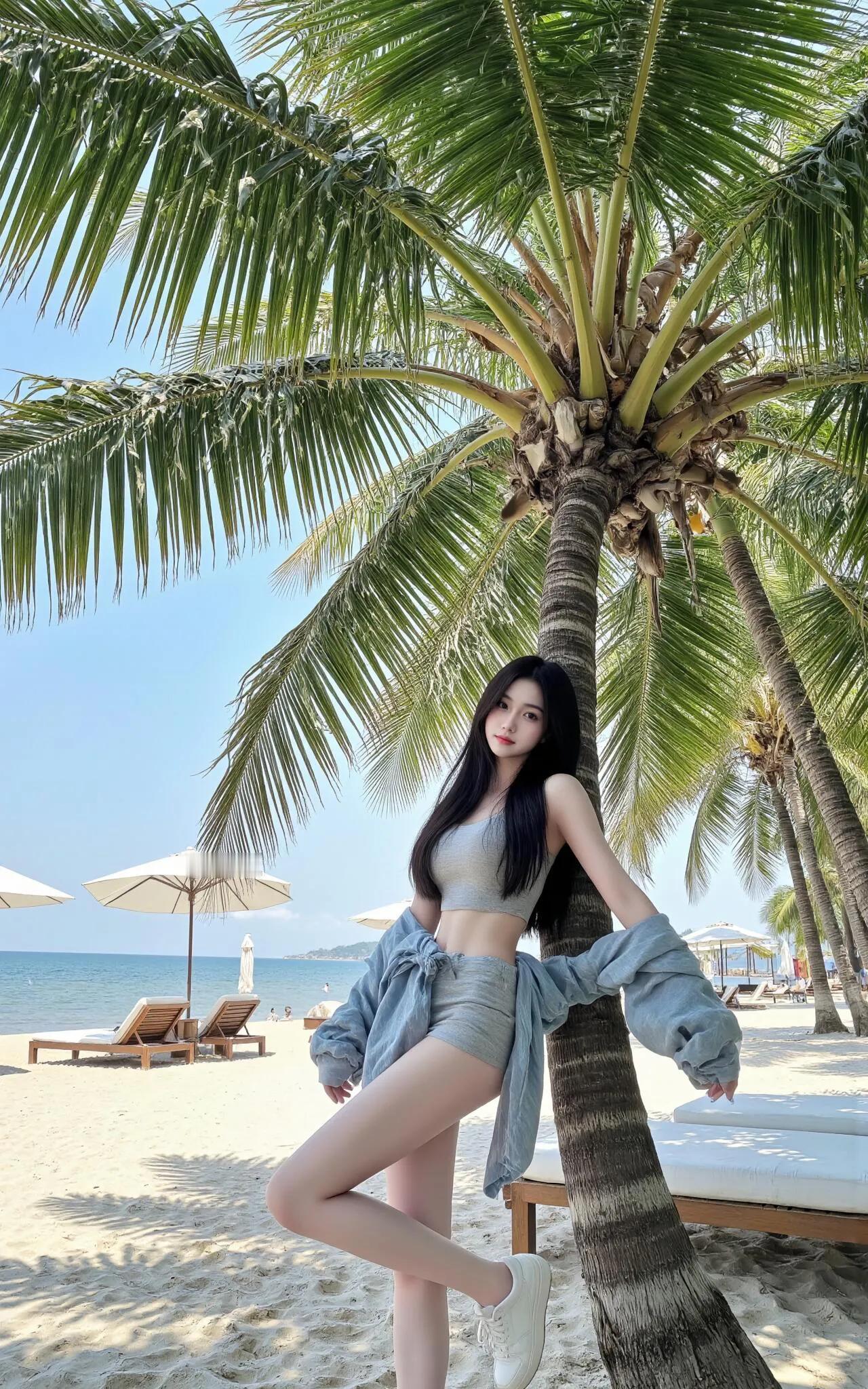 夏日沙滩