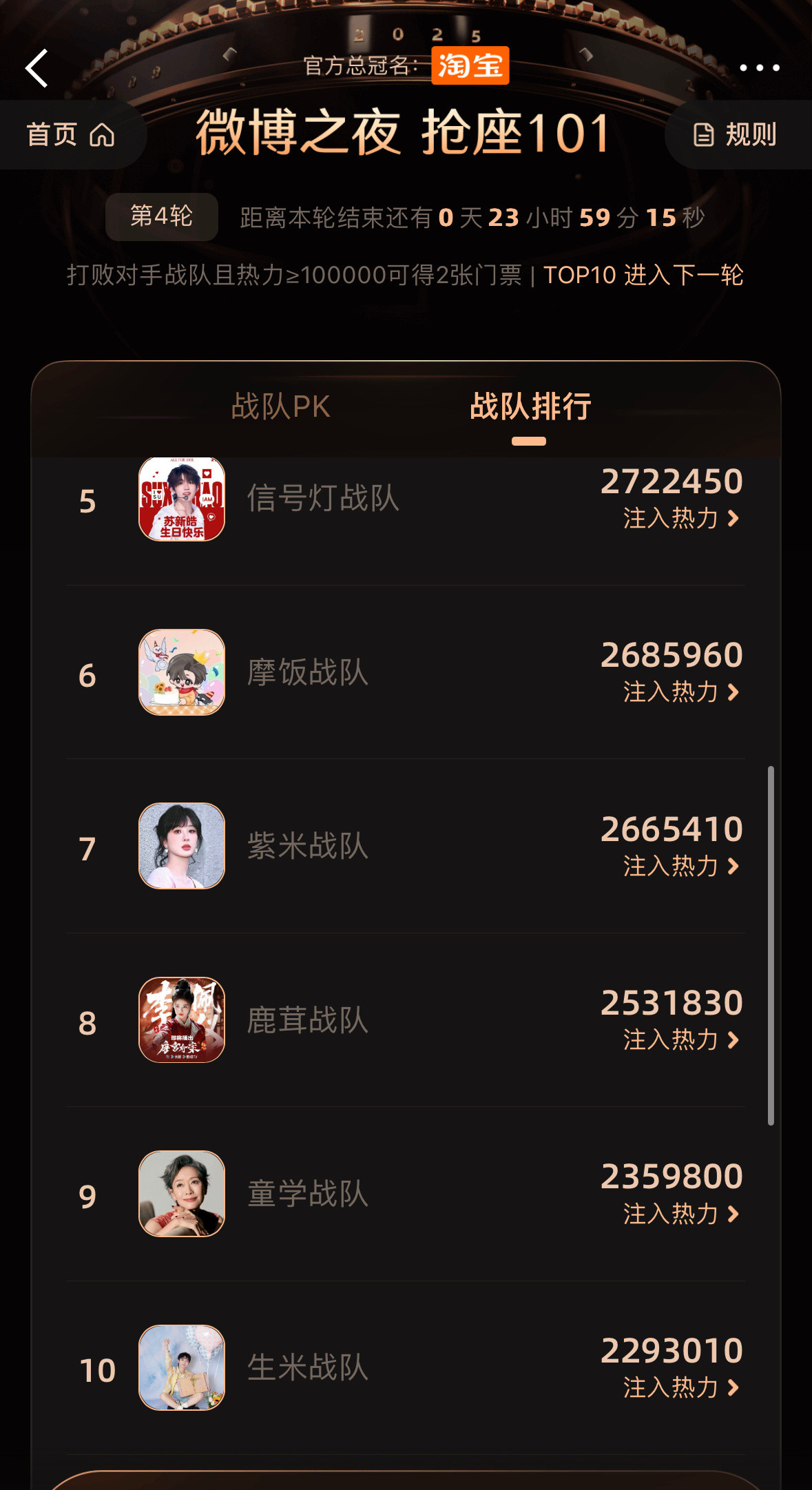 微博之夜抢票前十名来了梓渝、田栩宁、华晨宇、迪丽热巴、苏新皓、刘宇宁、杨紫、白鹿