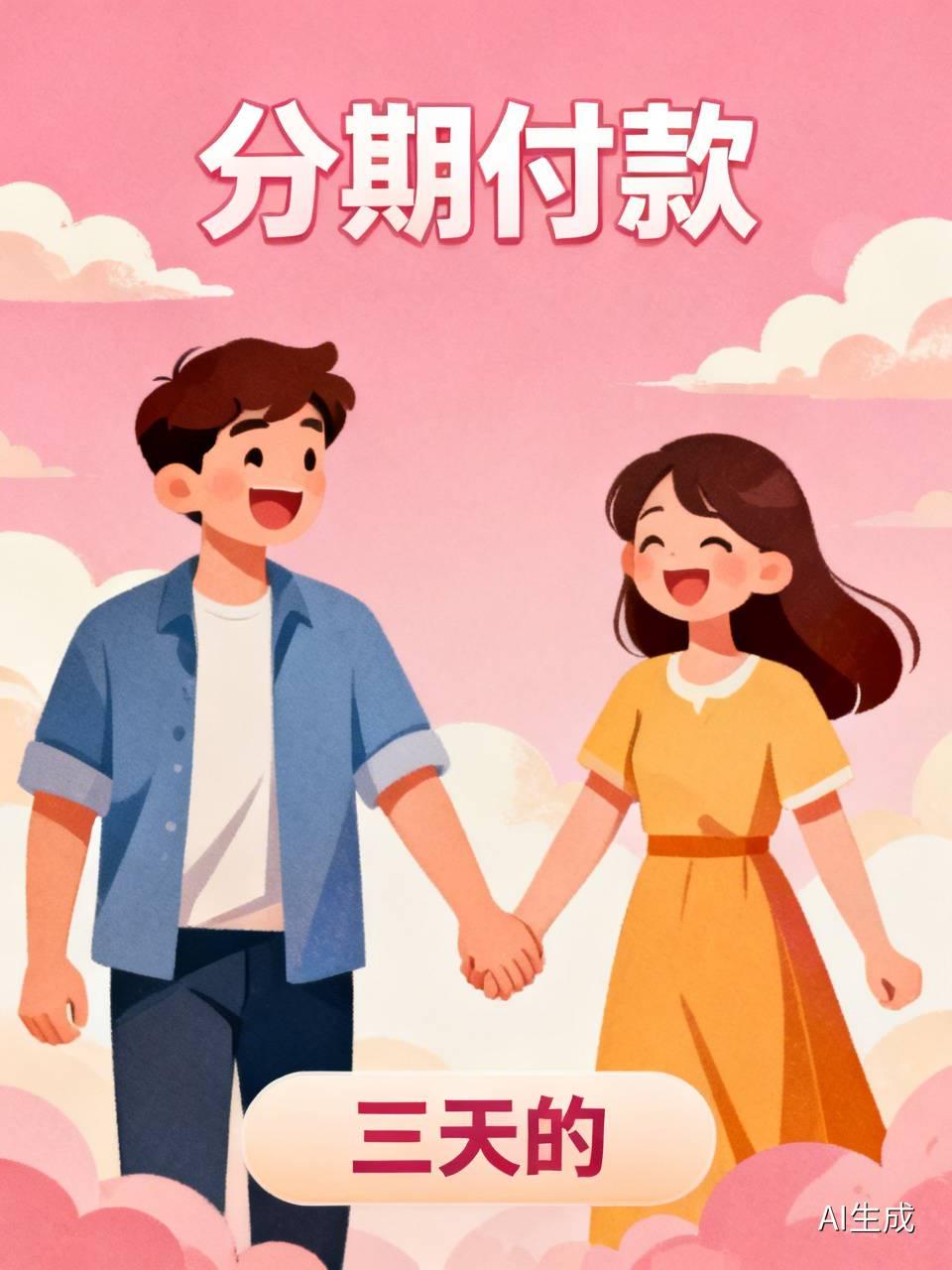 分期付款一对男女相亲，互相感觉很好。女孩说要彩礼三十万，男孩说，没问题，我