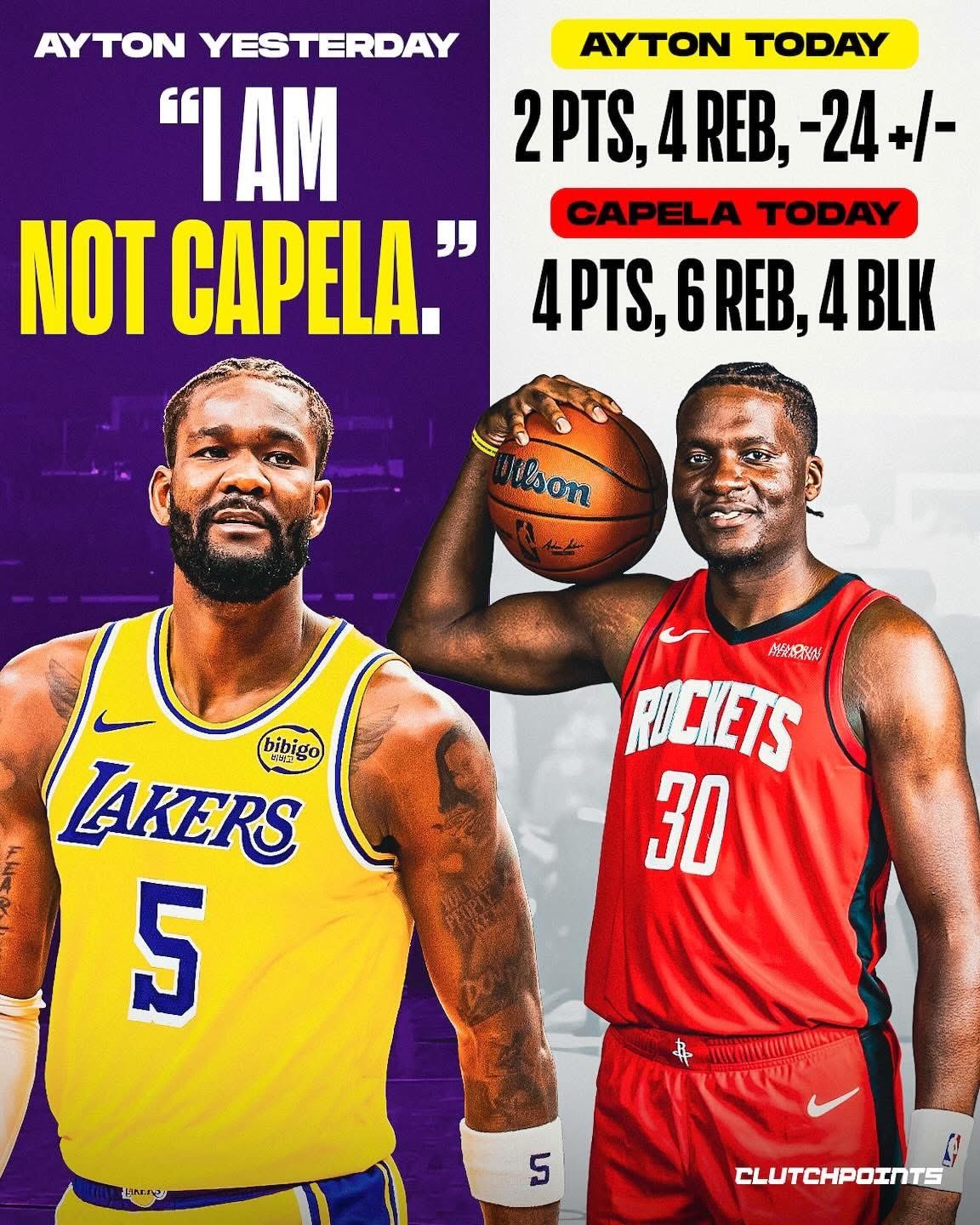 哈哈哈！今天卡佩拉打首发！🤣🤣