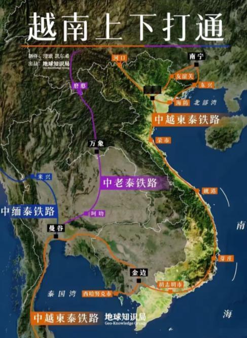越南已经全方位无死角的彻底慌了！南北高铁一整套组合拳打完了，中国没上当，越南已经