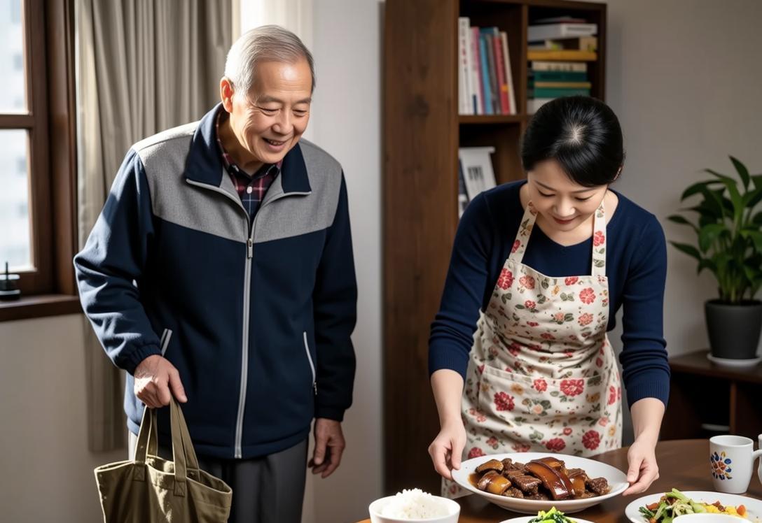 一位68岁的农村公公来到儿子家，不巧儿子出差了。公公本想跟儿子借5000块钱，儿