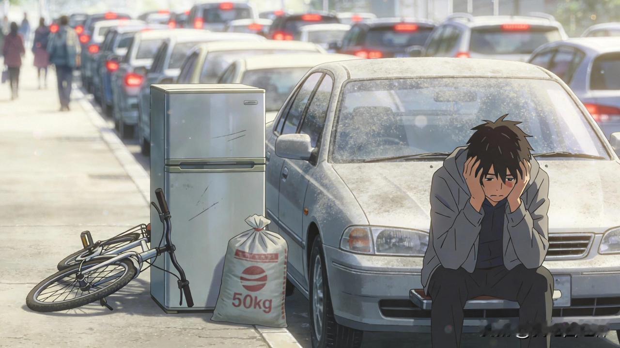 一位车管所干部说:“有车以后会发现，加一次油的钱可以买一辆自行车，交一次违章罚