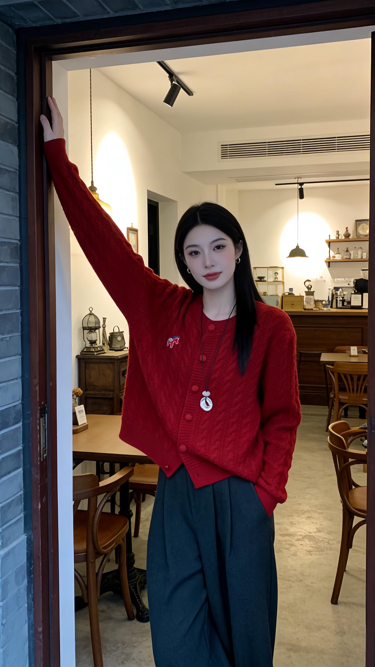 韩系穿搭温柔穿搭冬季穿搭新年穿搭搭配