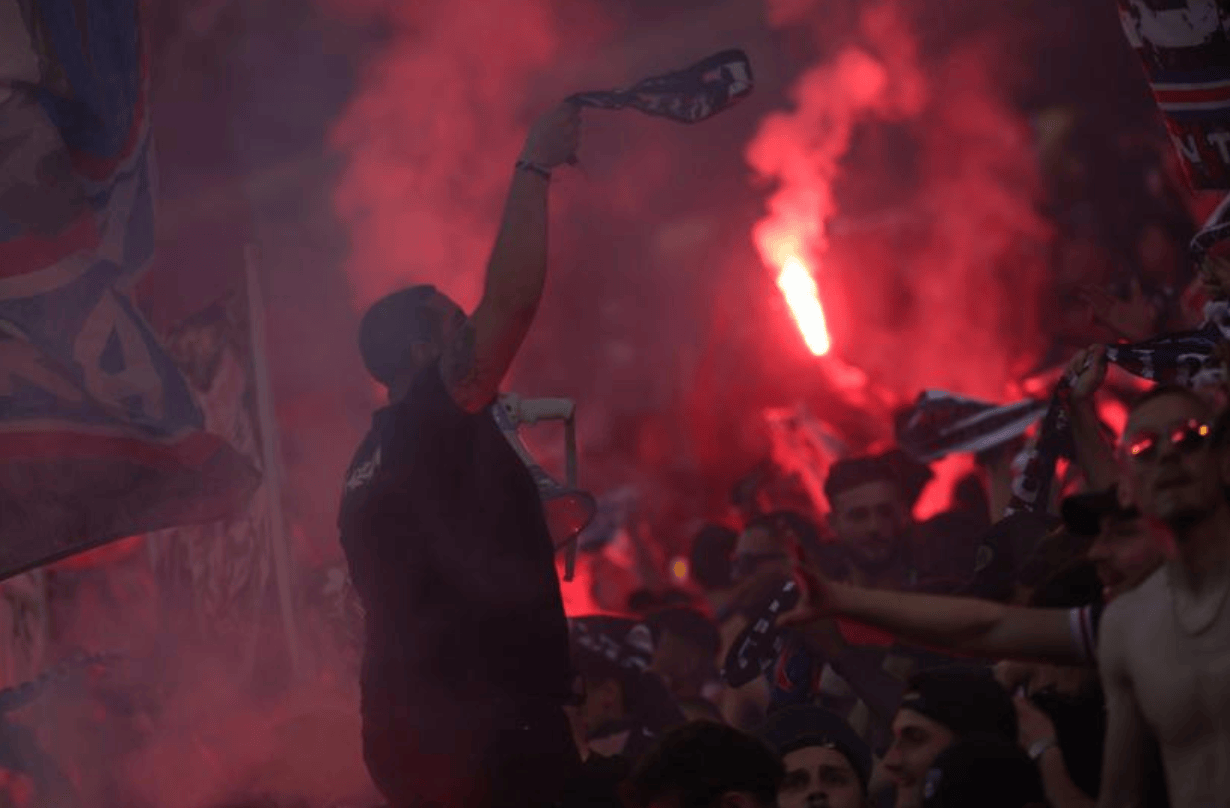 年末疯狂庆祝巴黎6冠王, 约40名巴黎极端球迷被捕