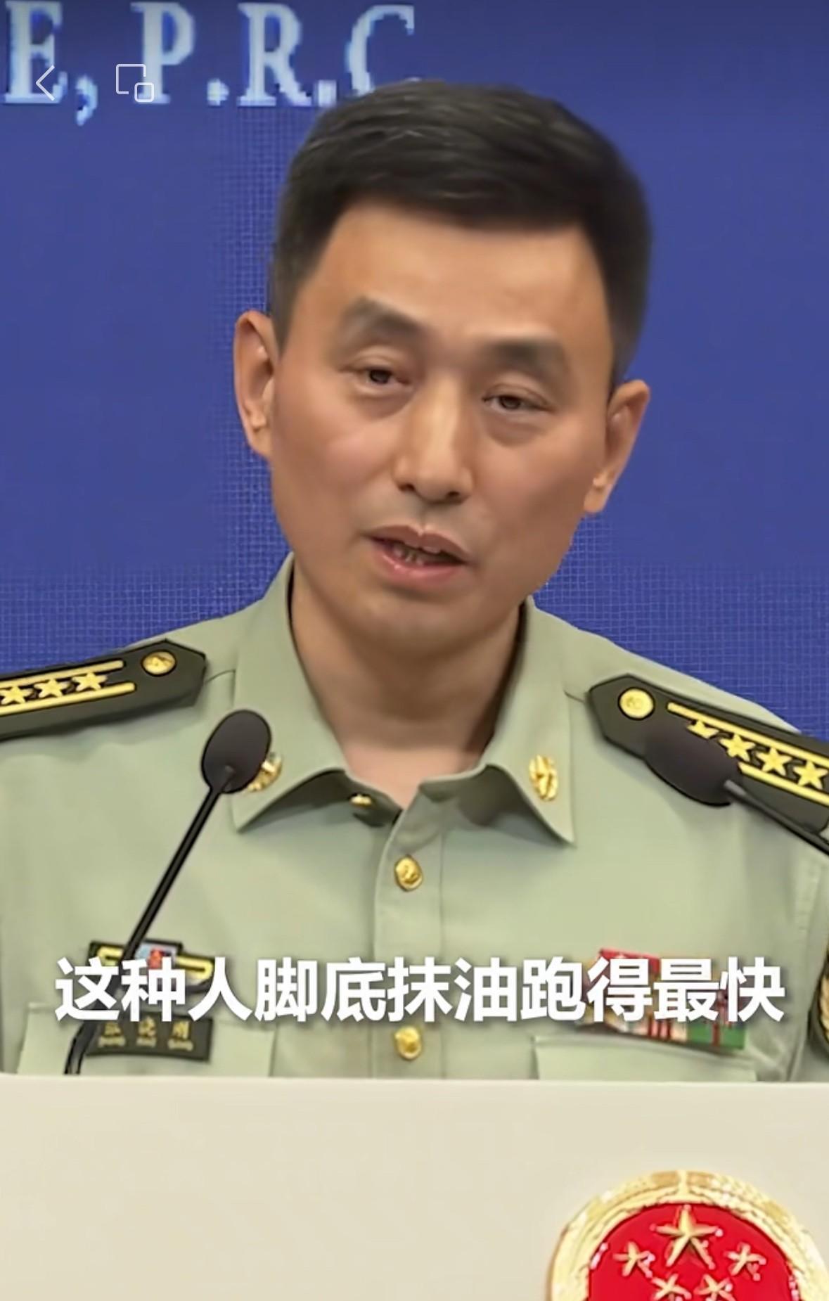 昨天我们军事主管部门发言人针对记者提问有关“绿娃们和赖清德想跑”的发言引发外界关