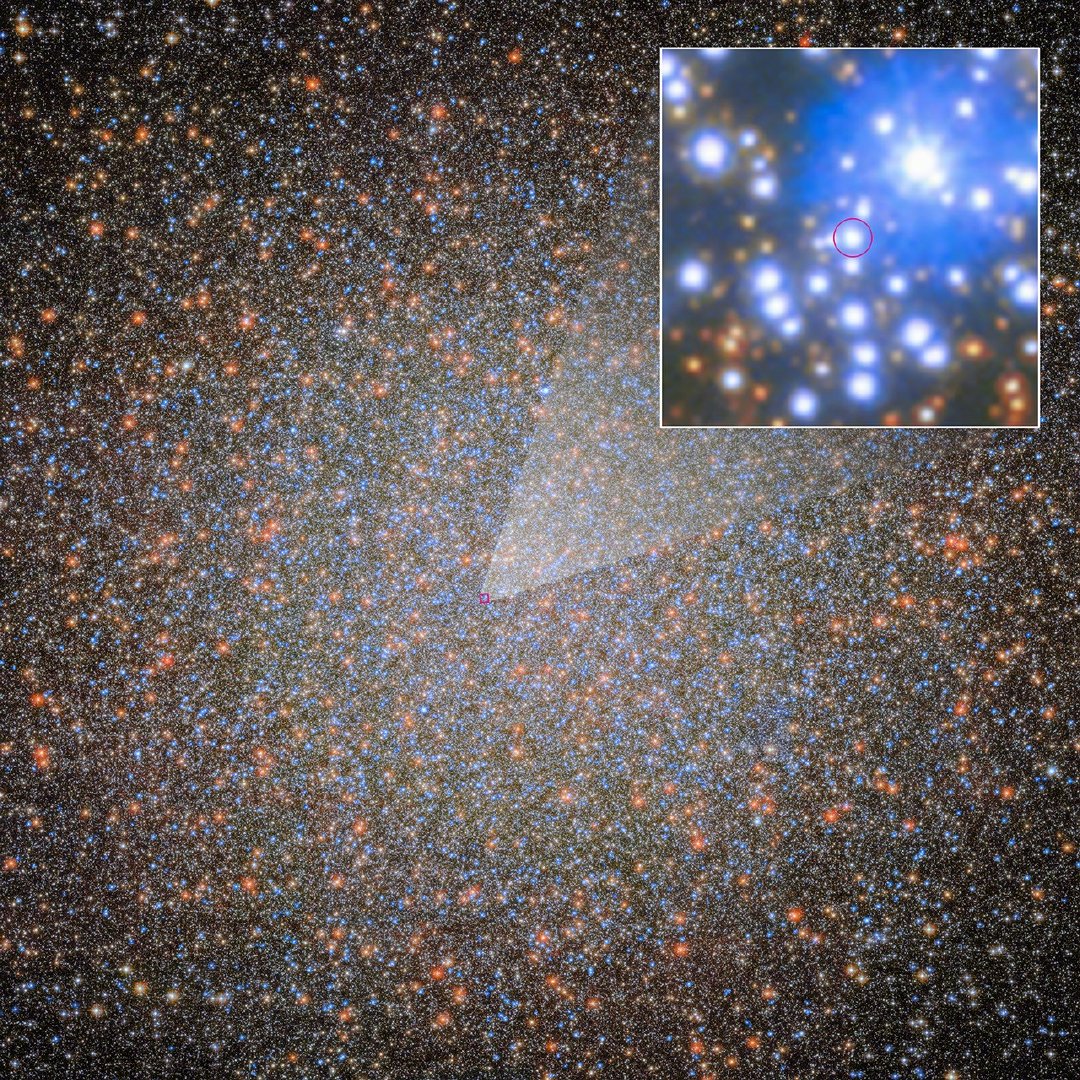 银河系里最大的球状星团，1000万颗恒星挤成一团，按理论计算，里面应该藏着大约1