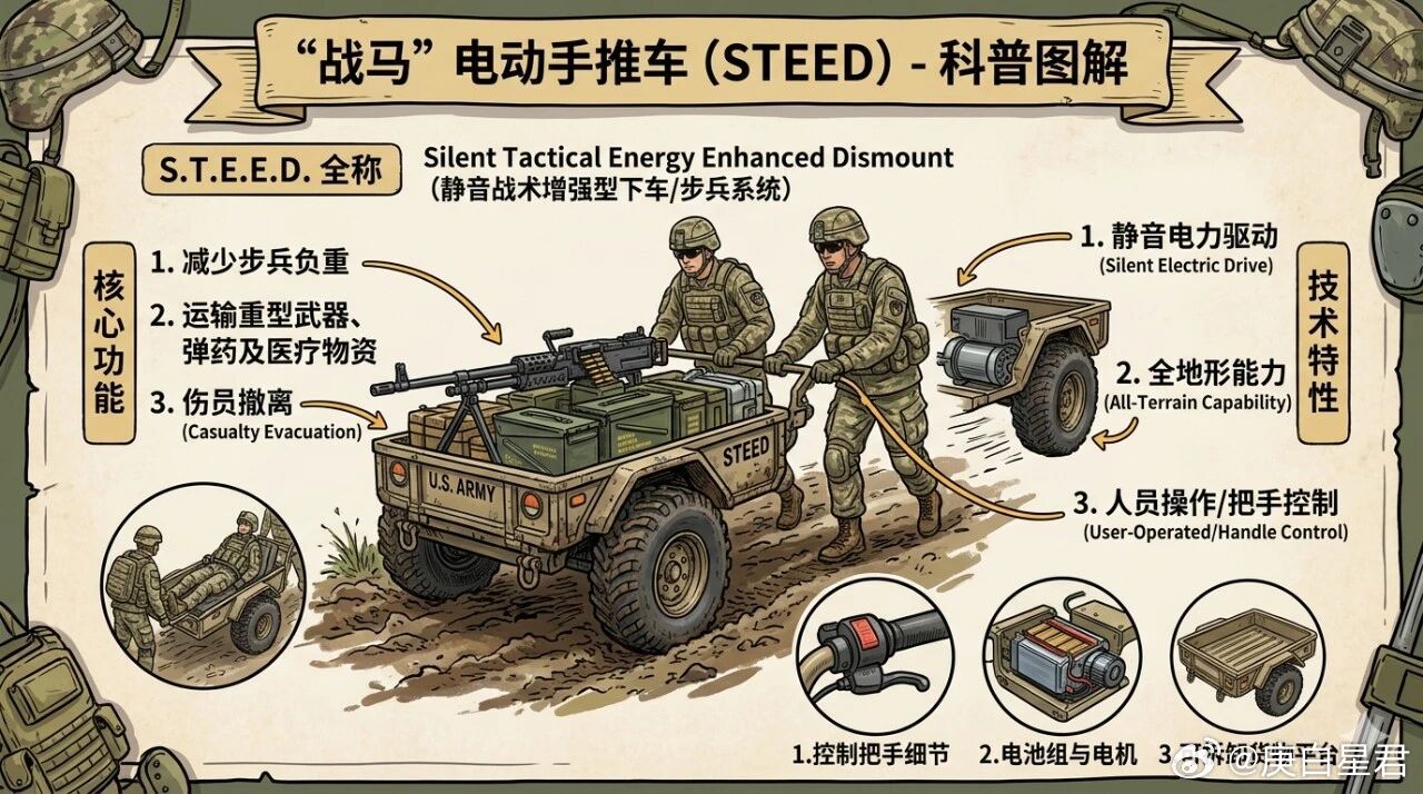 美国电动手推车，120万元人民币一辆美国电动手推车，绰号“战马”，专业叫法“力量